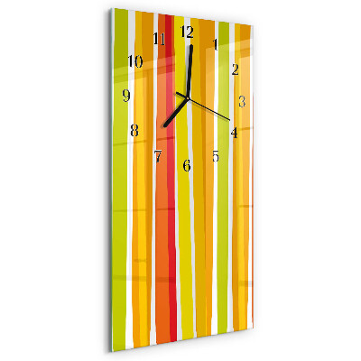 Reloj rectangular rayas