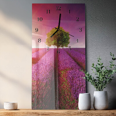 Reloj rectangular Árbol de lavanda