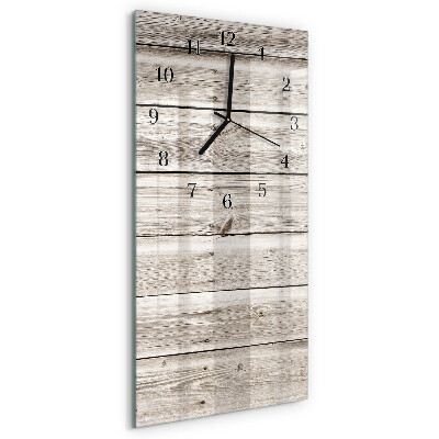 Reloj rectangular listones de madera