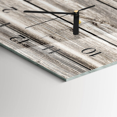Reloj rectangular listones de madera