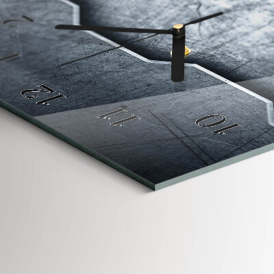 Reloj rectangular Metal