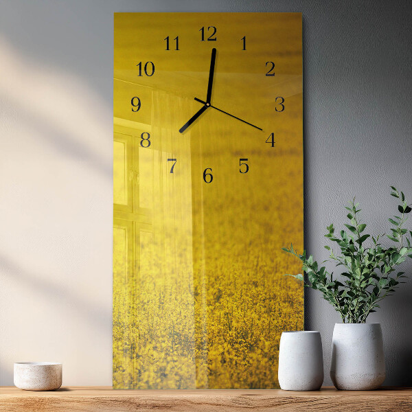Reloj rectangular Campo de flores