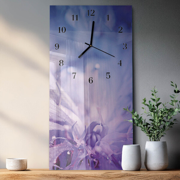 Reloj rectangular Flor