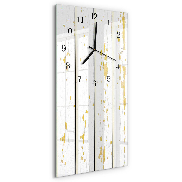Reloj rectangular Suelo de madera