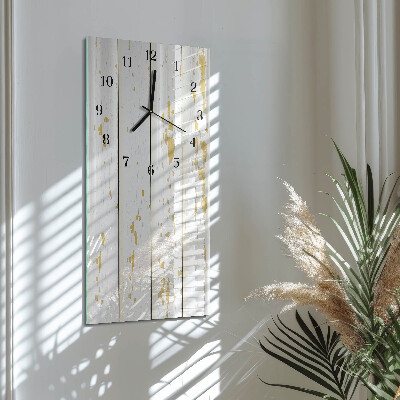 Reloj rectangular Suelo de madera