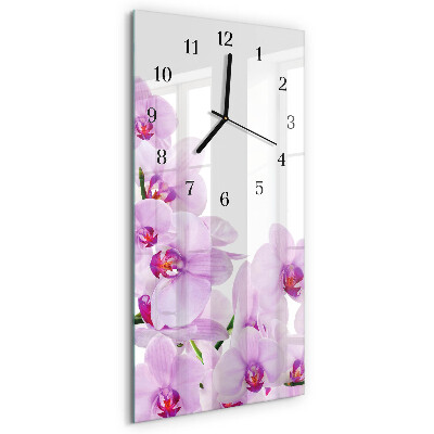 Reloj rectangular Orquídeas