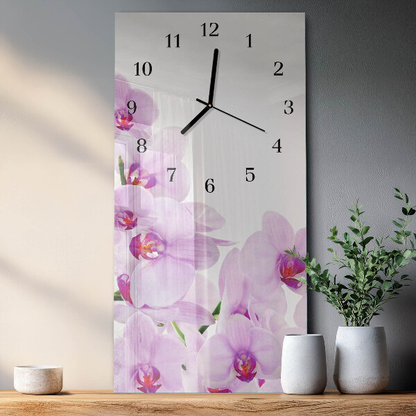 Reloj rectangular Orquídeas