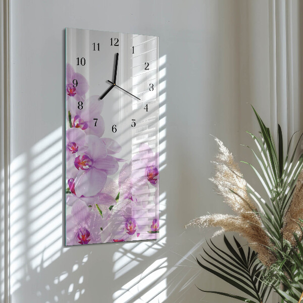Reloj rectangular Orquídeas