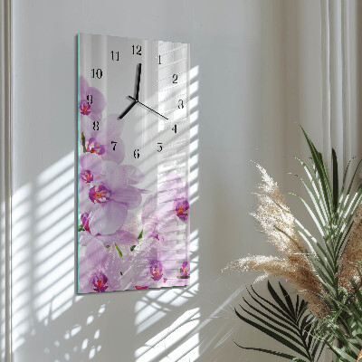 Reloj rectangular Orquídeas