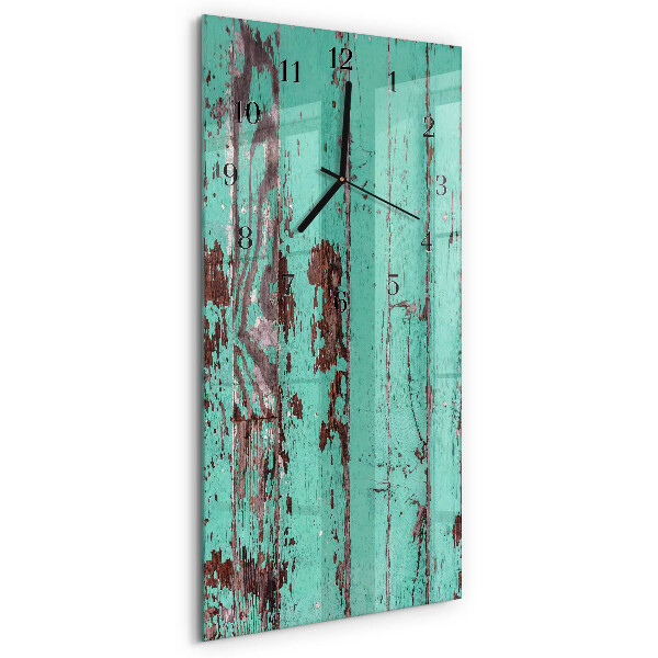 Reloj rectangular Pared de madera