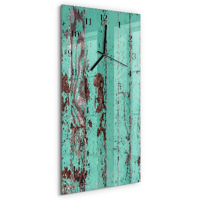 Reloj rectangular Pared de madera