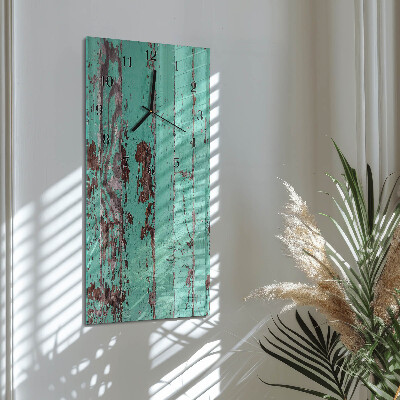 Reloj rectangular Pared de madera