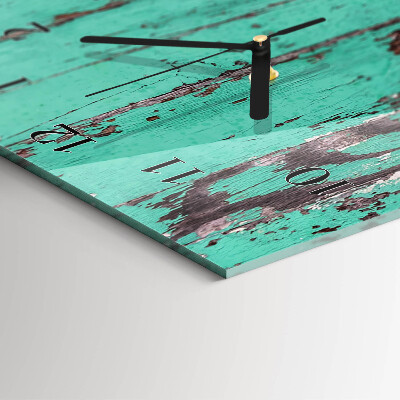 Reloj rectangular Pared de madera