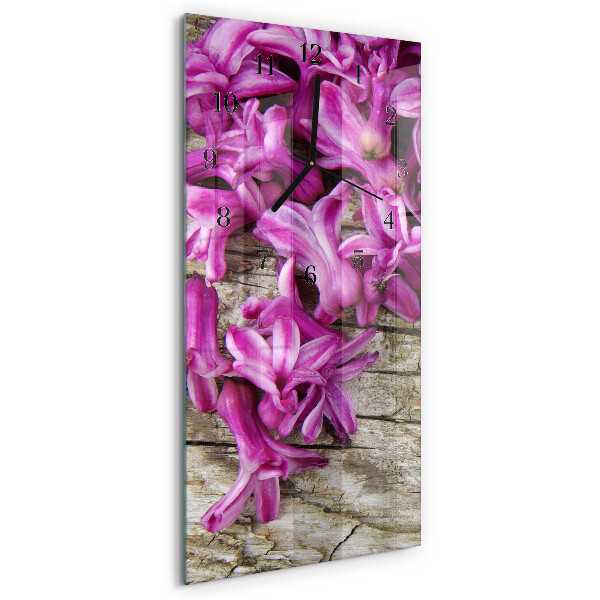 Reloj rectangular Flores