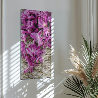 Reloj rectangular Flores