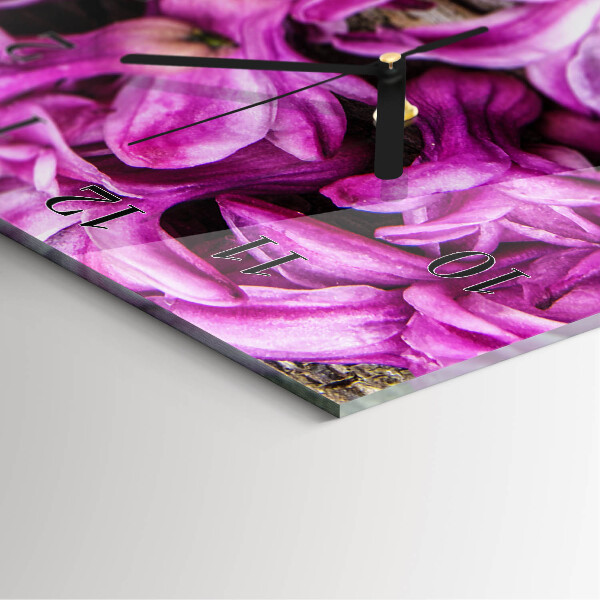 Reloj rectangular Flores