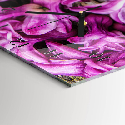 Reloj rectangular Flores