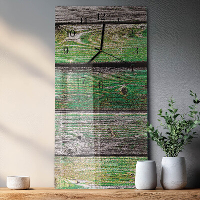 Reloj rectangular Tablas de madera