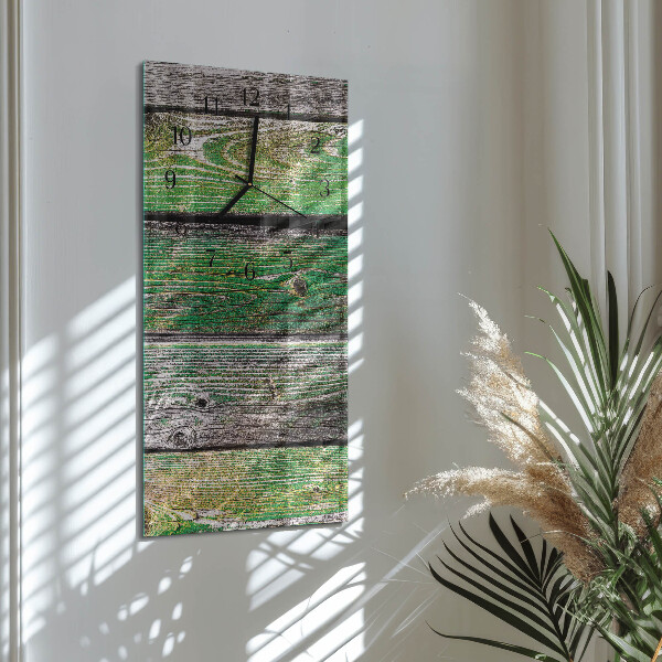Reloj rectangular Tablas de madera