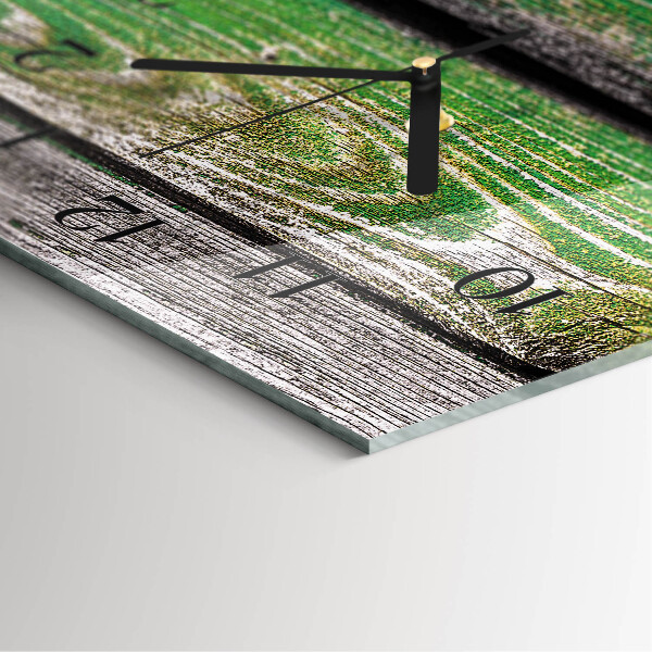 Reloj rectangular Tablas de madera