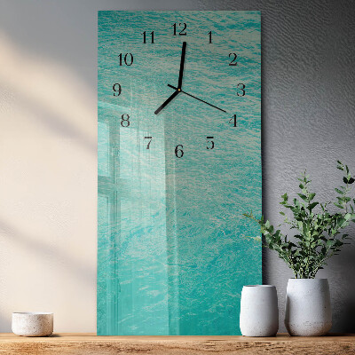 Reloj rectangular Agua