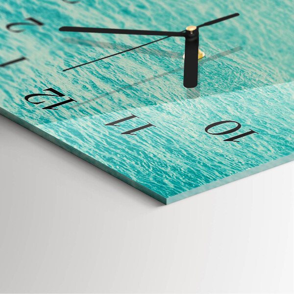 Reloj rectangular Agua
