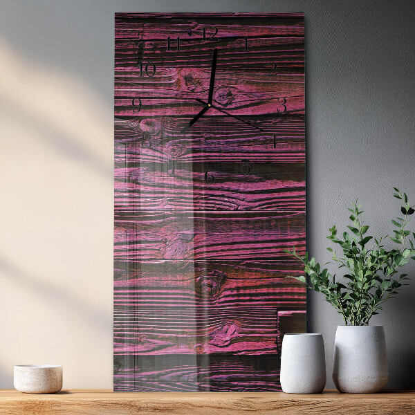 Reloj rectangular Paneles de madera