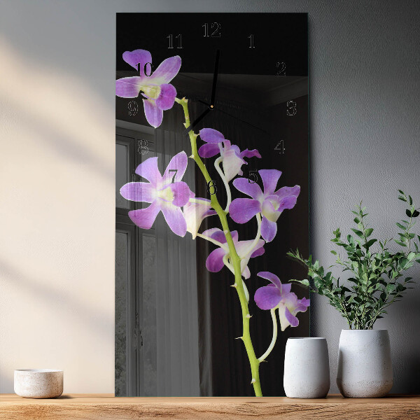 Reloj rectangular Flores