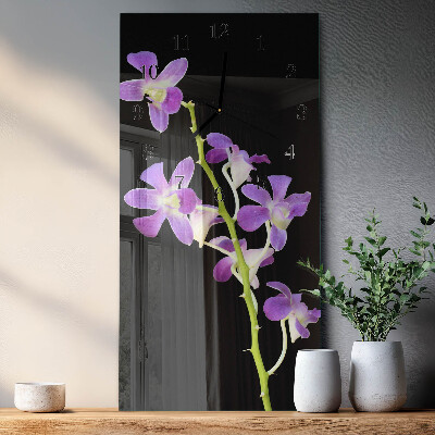 Reloj rectangular Flores