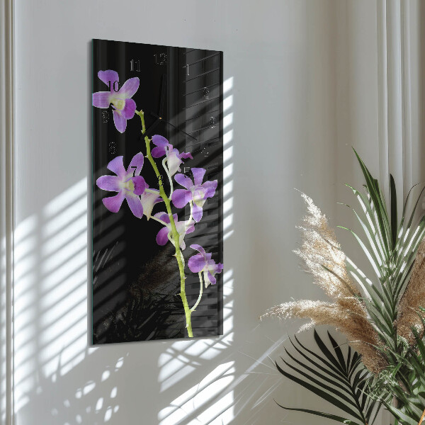 Reloj rectangular Flores