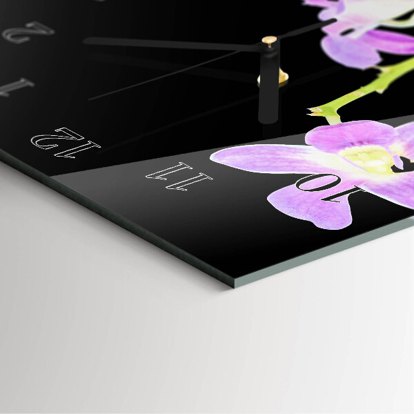Reloj rectangular Flores