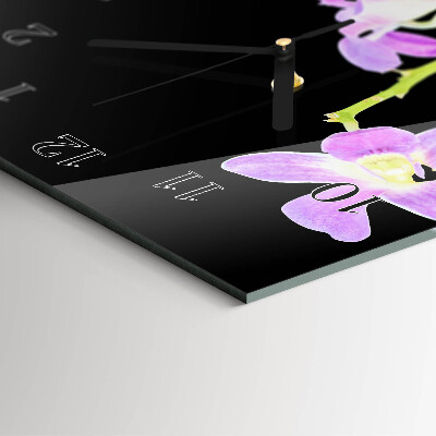 Reloj rectangular Flores