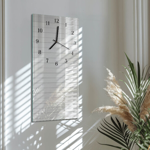 Reloj rectangular rayas