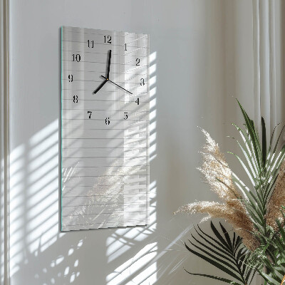 Reloj rectangular rayas