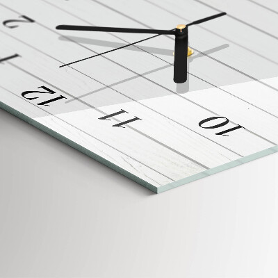 Reloj rectangular rayas