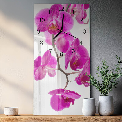 Reloj rectangular Orquídeas