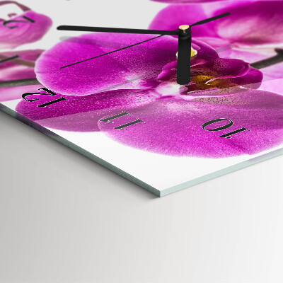 Reloj rectangular Orquídeas