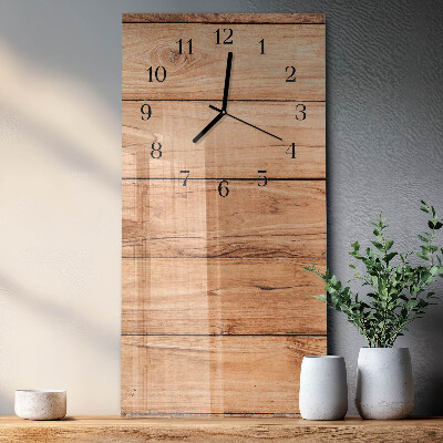 Reloj rectangular Paneles de madera
