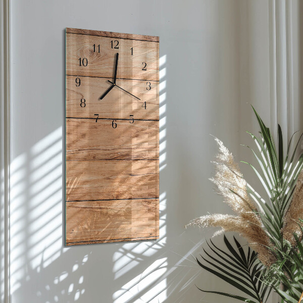 Reloj rectangular Paneles de madera
