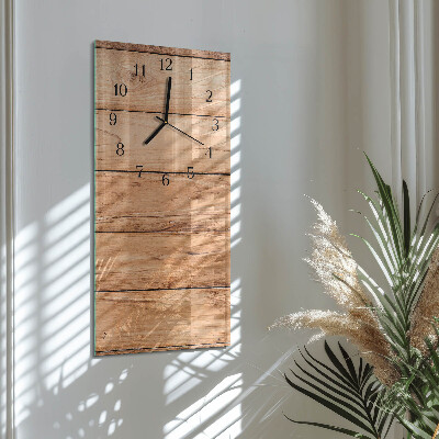 Reloj rectangular Paneles de madera