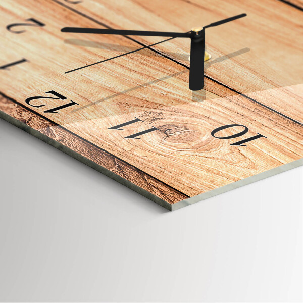 Reloj rectangular Paneles de madera