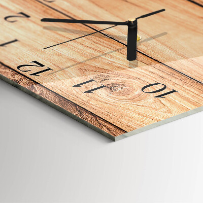 Reloj rectangular Paneles de madera