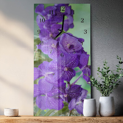 Reloj rectangular Flores