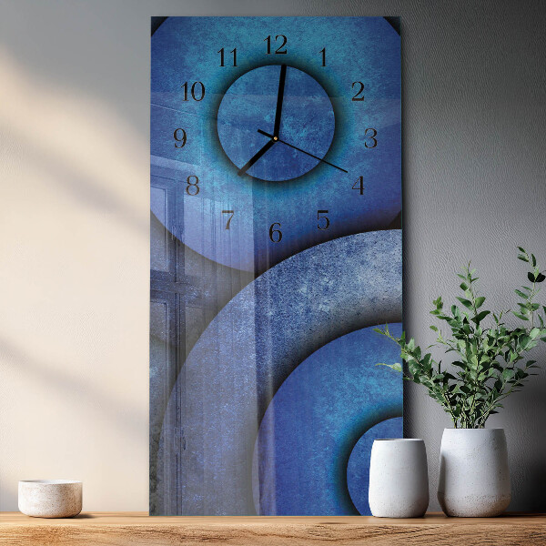 Reloj rectangular El arte de los círculos