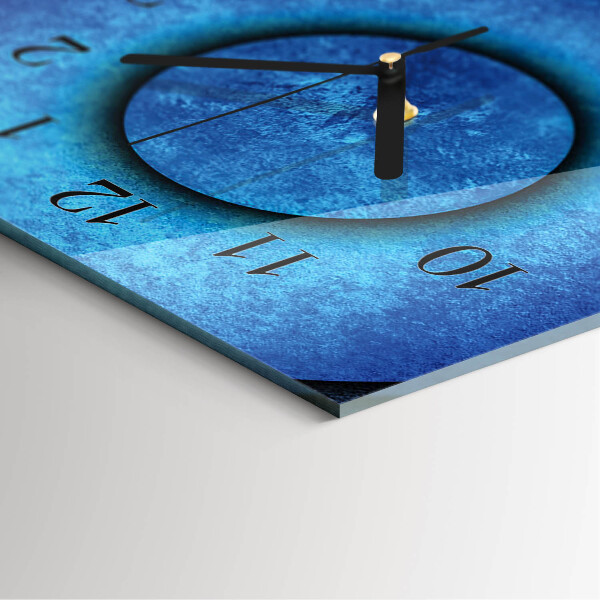Reloj rectangular El arte de los círculos