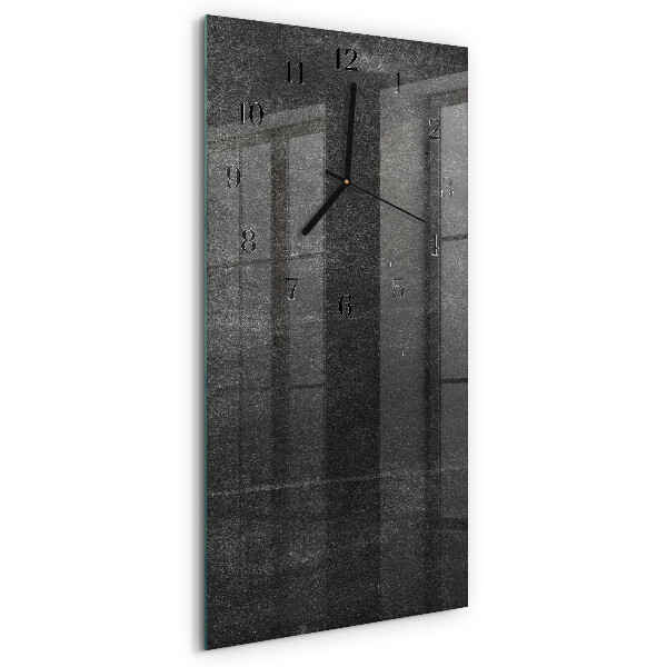 Reloj rectangular Grafito