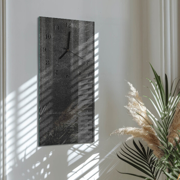 Reloj rectangular Grafito