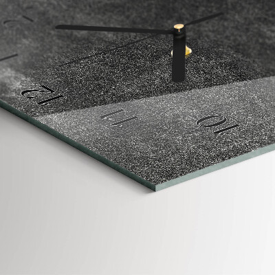 Reloj rectangular Grafito
