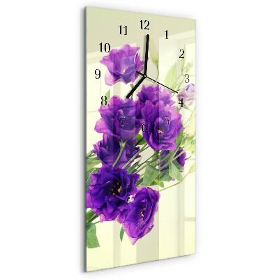 Reloj rectangular Flores