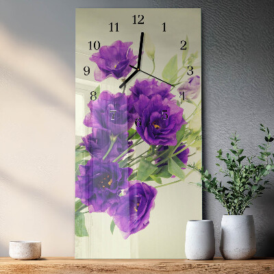 Reloj rectangular Flores